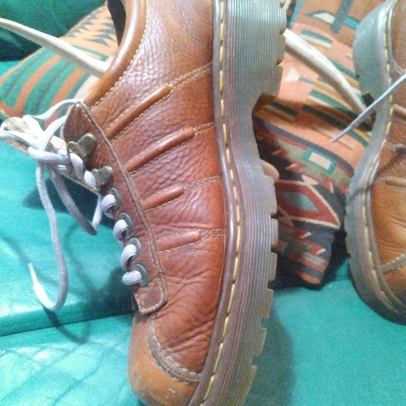 🀄️ Vintage Dr. Martens  Peanut Leather  9764 Oxfords UniSex EUC - Picture 10 of 16